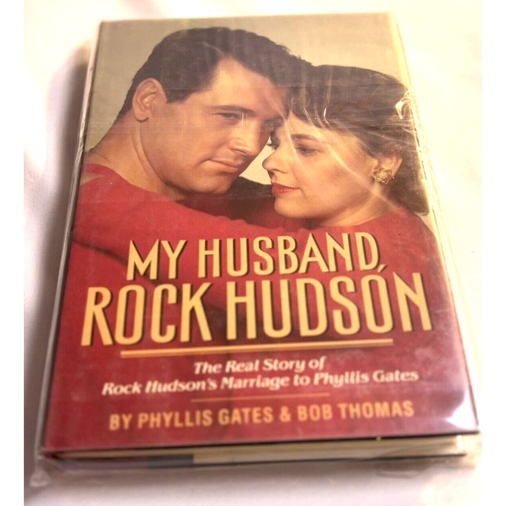 My Husband Rock Hudson Phyllis Gates Bob Thomas Hardcover Biography 1987 Book